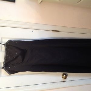 Black with Sequins Accent Prom Gown